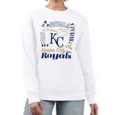 Kansas City Royals G-III 4Her by Carl Banks Women's Collage Team Graphic Fleece Pullover Hoodie - White Hoodies