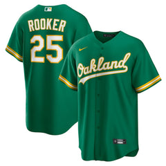 MLB Brent Rooker Oakland Athletics Nike Alternate Replica Jersey - Kelly Green