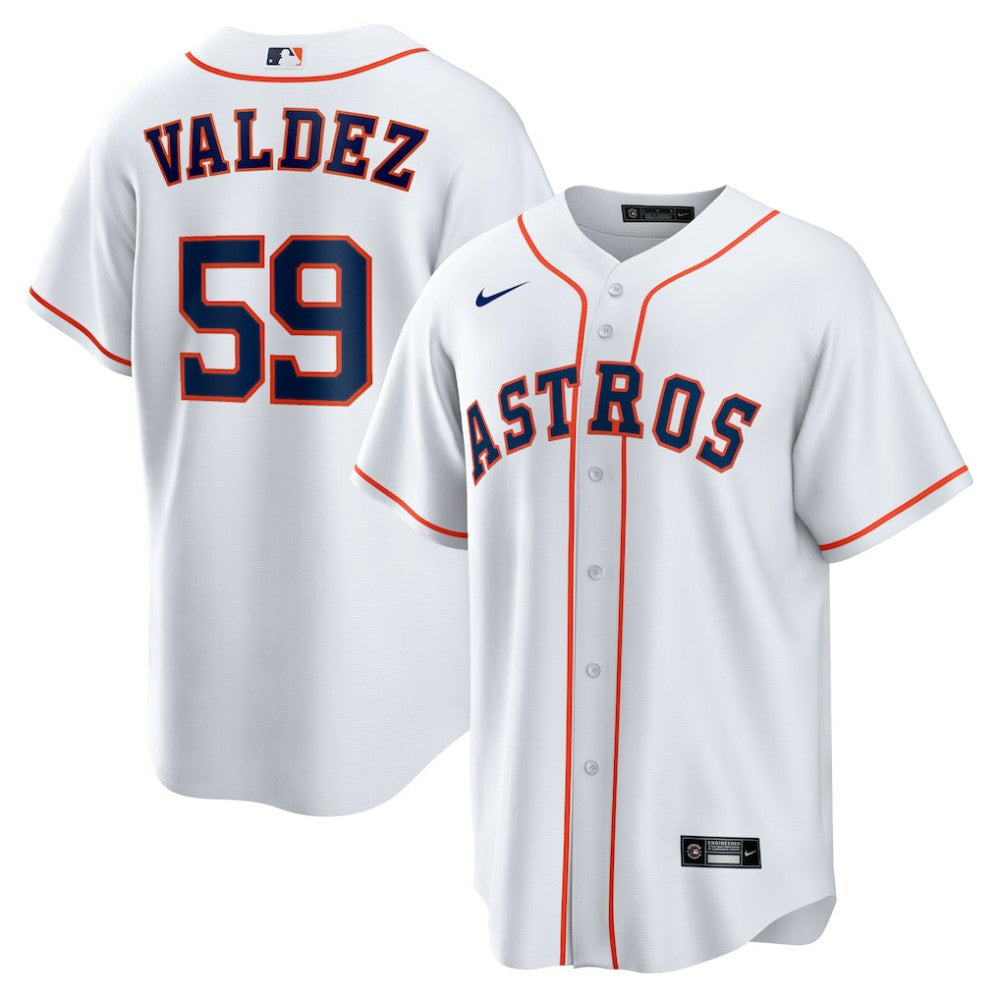 MLB Framber Valdez Houston Astros Nike Home Replica Jersey - White