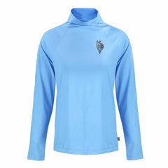 Kansas City Royals Cutter & Buck Women's City Connect Coastline Epic Comfort Eco Recycled Funnel Neck Raglan Pullover Top - Powder Blue Pullover