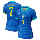 Vini Jr. Brazil National Team Women's 2024 Away Replica Jersey Blue