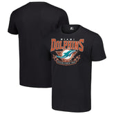 Miami Dolphins Starter 80s Inspired Team Logo T-Shirt Black