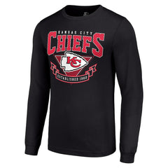 Kansas City Chiefs Starter '80s Inspired Team Logo Long Sleeve T-Shirt Black