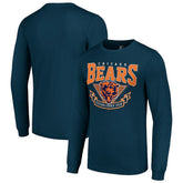 Chicago Bears Starter '80s Inspired Team Logo Long Sleeve T-Shirt Navy