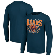 Chicago Bears Starter '80s Inspired Team Logo Long Sleeve T-Shirt Navy