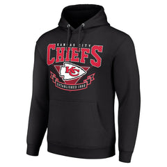 Kansas City Chiefs Starter ‘80s Inspired Pullover Hoodie Black
