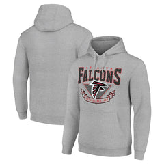 Atlanta Falcons Starter ‘80s Inspired Pullover Hoodie Heather Gray