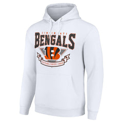 Cincinnati Bengals Starter ‘80s Inspired Pullover Hoodie White