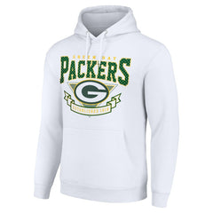 Green Bay Packers Starter ‘80s Inspired Pullover Hoodie White