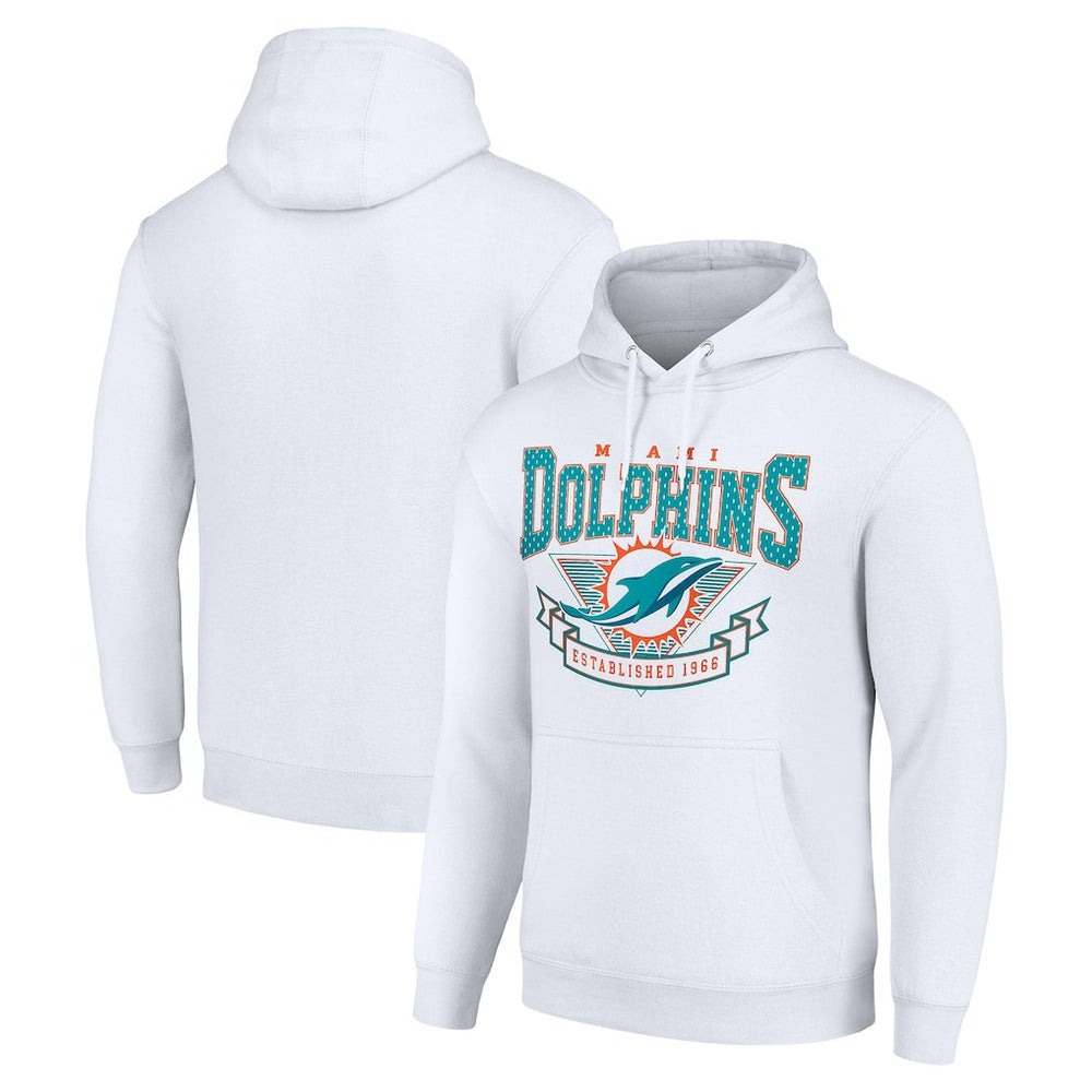 Miami Dolphins Starter ‘80s Inspired Pullover Hoodie White