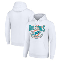 Miami Dolphins Starter ‘80s Inspired Pullover Hoodie White