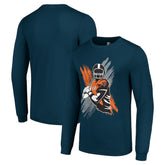 Chicago Bears Starter Player X Logo Graphic Long Sleeve T-Shirt Navy