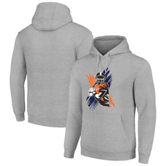 Chicago Bears Starter Player X Fleece Pullover Hoodie Heather Gray