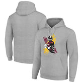 Washington Commanders Starter Player X Fleece Pullover Hoodie Heather Gray