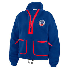 Buffalo Bills WEAR by Erin Andrews Women's Polar Fleece Half-Zip Jacket Royal