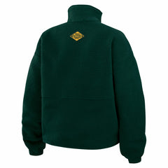 Green Bay Packers WEAR by Erin Andrews Women's Polar Fleece Half-Zip Jacket Green