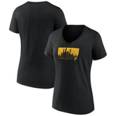 Pittsburgh Pirates Fanatics Women's Yinz Ready V-Neck T-Shirt - Black T-shirts