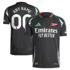 Arsenal 2024/25 Away Custom Jersey Black
