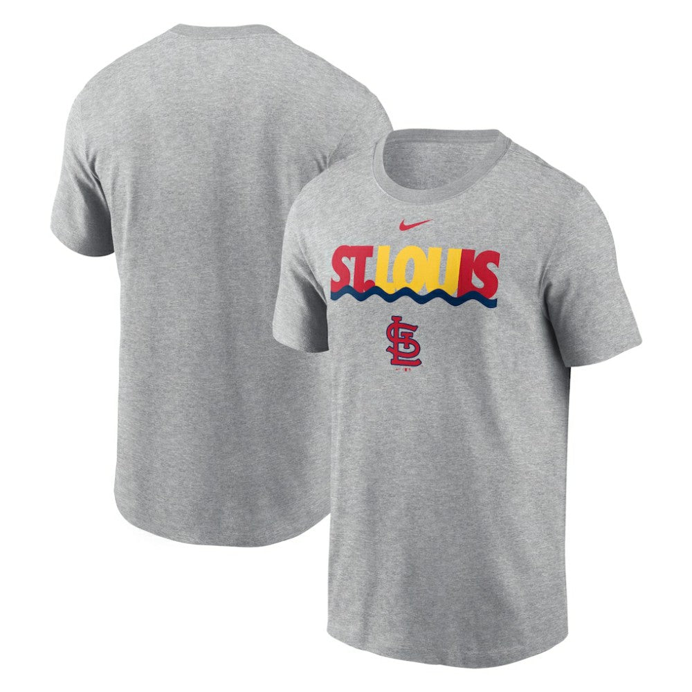 St. Louis Cardinals Nike Local Home Town T-Shirt - Heather Charcoal T-shirts