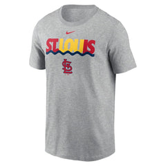 St. Louis Cardinals Nike Local Home Town T-Shirt - Heather Charcoal T-shirts