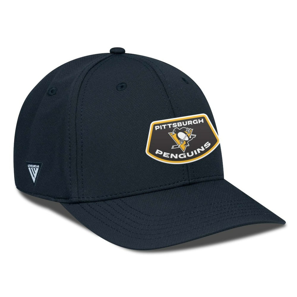 NHL Pittsburgh Penguins Levelwear Rise Skylight Flex Hat - Black