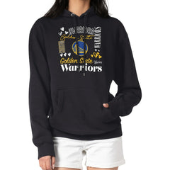Golden State Warriors G-III 4Her by Carl Banks Women's Team Collage Graphic Fleece Pullover Hoodie Black