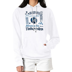 Minnesota Timberwolves G-III 4Her by Carl Banks Women's Team Collage Graphic Fleece Pullover Hoodie White