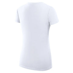 Boston Celtics G-III 4Her by Carl Banks Women's Super-Slim Fit Lightweight Team Name Collage Graphic V-Neck T-Shirt White