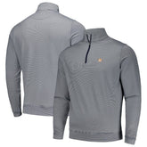 Houston Astros Peter Millar Perth Sugar Stripe Performance Quarter-Zip Top - Navy Tops