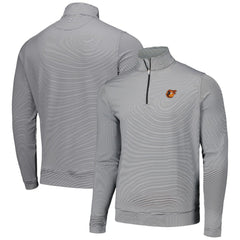 Baltimore Orioles Peter Millar Perth Sugar Stripe Performance Quarter-Zip Top - Black Tops
