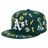 Oakland Athletics New Era Team Confetti 59FIFTY Fitted Hat - Green Hats