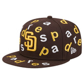 San Diego Padres New Era Team Confetti 59FIFTY Fitted Hat - Brown Hats