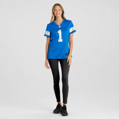 NFL Number 1 Mom Detroit Lions Game Jersey - Blue