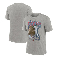 David Ortiz Boston Red Sox Nike Cooperstown Collection Player Local T-Shirt - Heather Gray T-shirts