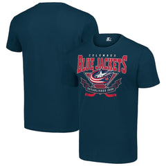 NHL Columbus Blue Jackets Starter Team Logo Graphic T-Shirt - Navy