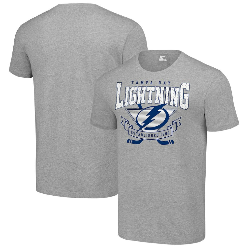 NHL Tampa Bay Lightning Starter Team Logo Graphic T-Shirt - Heather Gray
