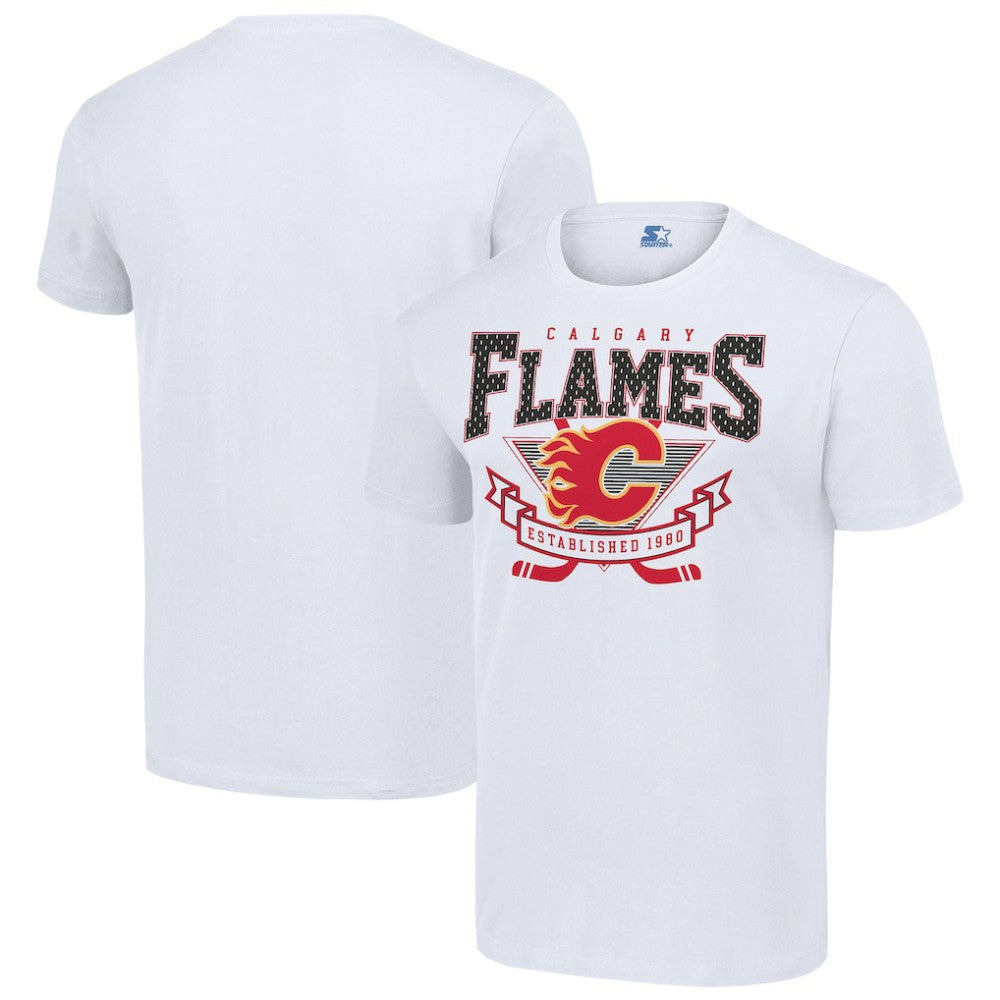 NHL Calgary Flames Starter Team Logo Graphic T-Shirt - White