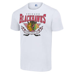 NHL Chicago Blackhawks Starter Team Logo Graphic T-Shirt - White