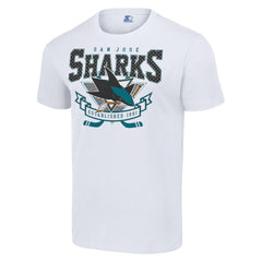 NHL San Jose Sharks Starter Team Logo Graphic T-Shirt - White