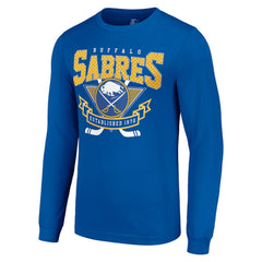 NHL Buffalo Sabres Starter Team Logo Graphic Long Sleeve T-Shirt - Royal