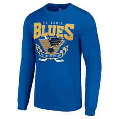 NHL St. Louis Blues Starter Team Logo Graphic Long Sleeve T-Shirt - Blue