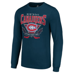 NHL Montreal Canadiens Starter Team Logo Graphic Long Sleeve T-Shirt - Navy