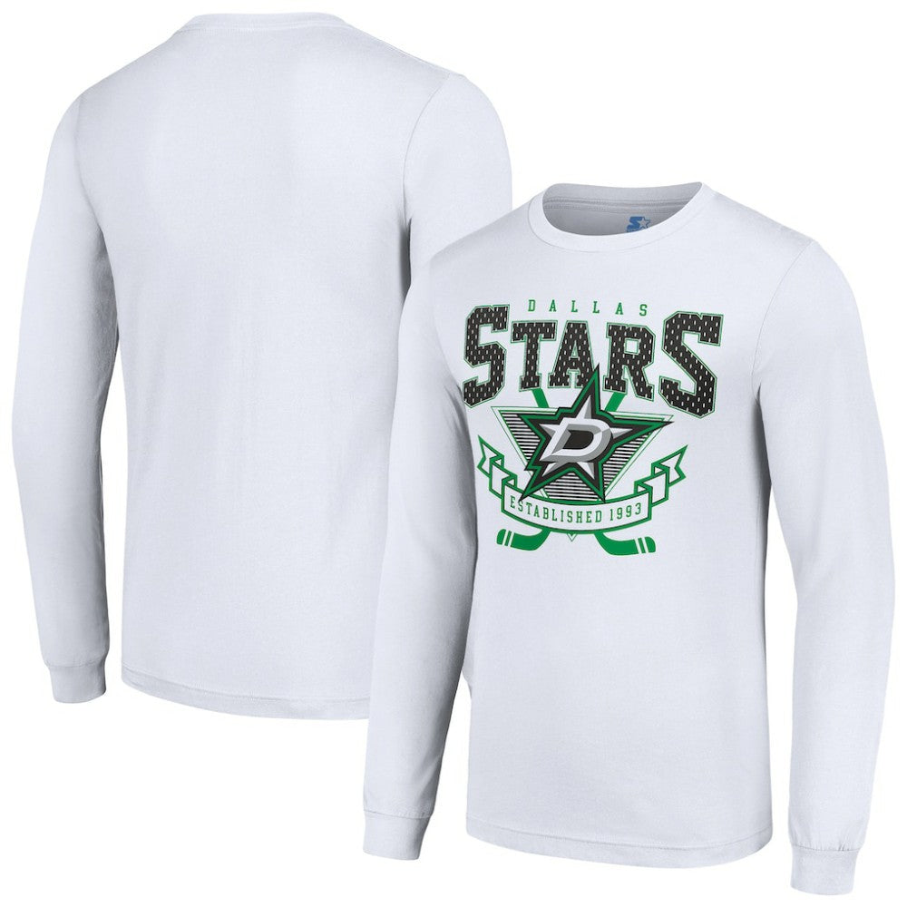 NHL Dallas Stars Starter Team Logo Graphic Long Sleeve T-Shirt - White