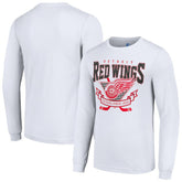 NHL Detroit Red Wings Starter Team Logo Graphic Long Sleeve T-Shirt - White