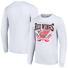 NHL Detroit Red Wings Starter Team Logo Graphic Long Sleeve T-Shirt - White