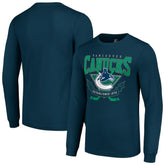 NHL Vancouver Canucks Starter Team Logo Graphic Long Sleeve T-Shirt - Navy