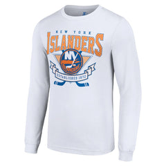 NHL New York Islanders Starter Team Logo Graphic Long Sleeve T-Shirt - White