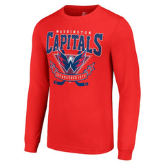 NHL Washington Capitals Starter Team Logo Graphic Long Sleeve T-Shirt - Red