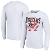 NHL Carolina Hurricanes Starter Team Logo Graphic Long Sleeve T-Shirt - White