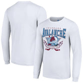 NHL Colorado Avalanche Starter Team Logo Graphic Long Sleeve T-Shirt - White